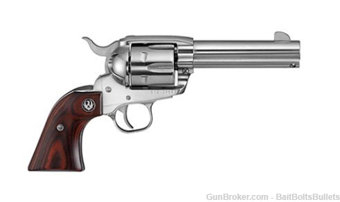 RUGER STAINLESS VAQUERO 45LC SS 4-5/8" 5105 NIB-img-0