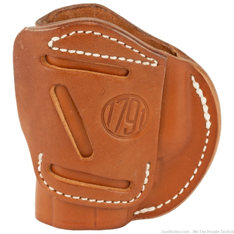 1791 4-WAY Holster Size 3 IWB or OWB Holster Classic Brown Leather NEW-img-0