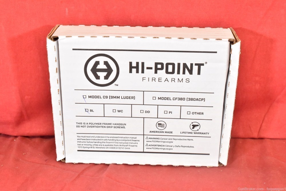Hi-Point C9 9mm 3.5" 916 C9 Hi-Point-img-9