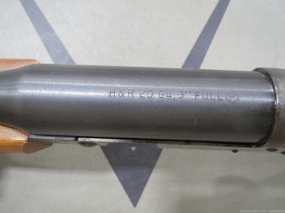 H&R model 088 single shot, 20ga, 26-inch barrel full choke, used-img-7