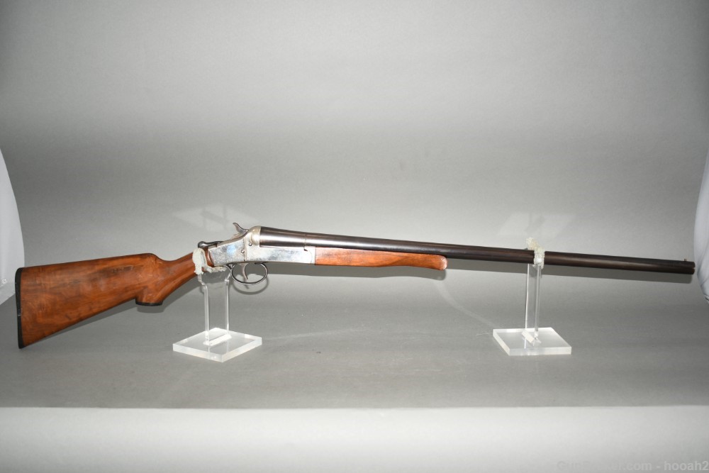Hopkins & Allen Single Shot Break Action Shotgun 2 9/16" 16 G Nickel C&R-img-0