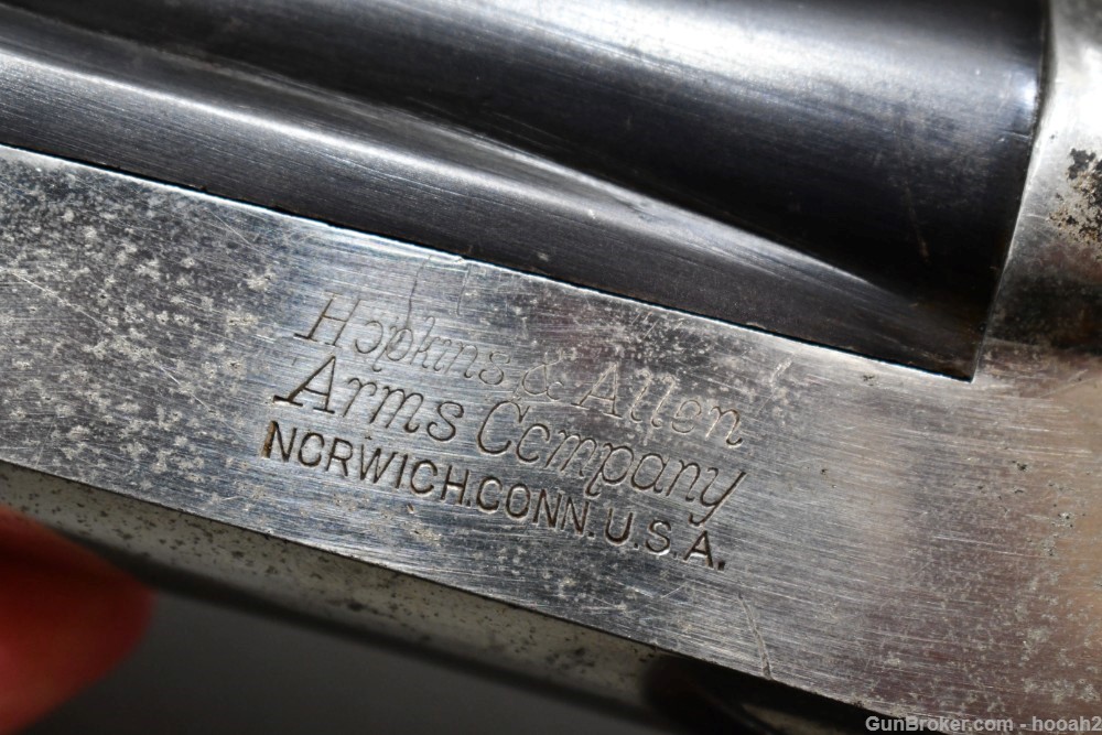 Hopkins & Allen Single Shot Break Action Shotgun 2 9/16" 16 G Nickel C&R-img-30
