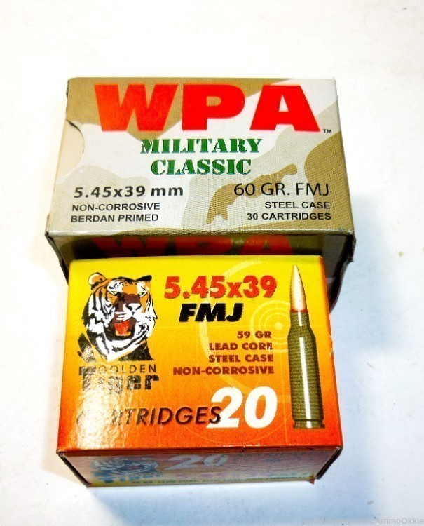 50rd - VARIETY LOT 3 - 5.45x39 - Golden Tiger and WPA - AK74 5.45-img-0