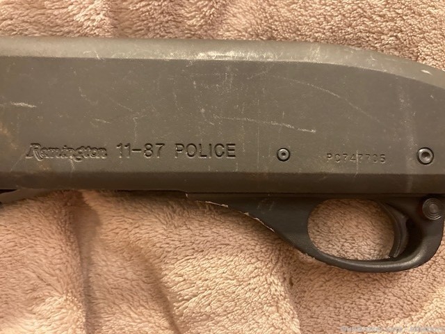 Remington 11-87 POLICE. 12 GA. RUNS PERFECT  Actual Police trade -img-2