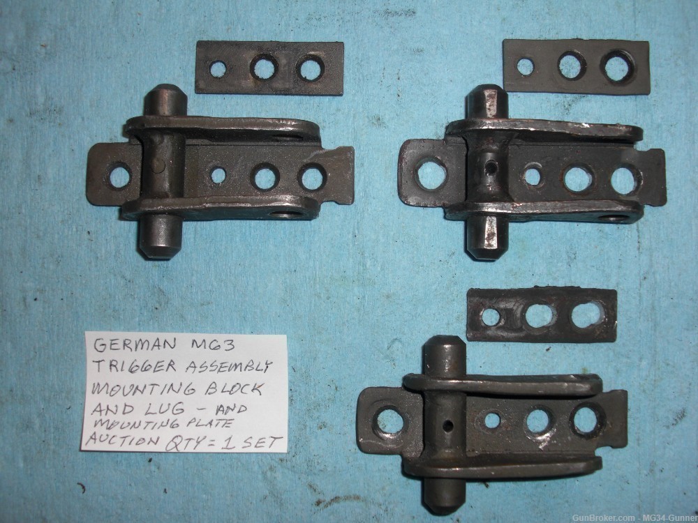 German MG3 Trigger Mount Base & Lafette Lug w/ Mounting Plate - Qty = 1 Set-img-0