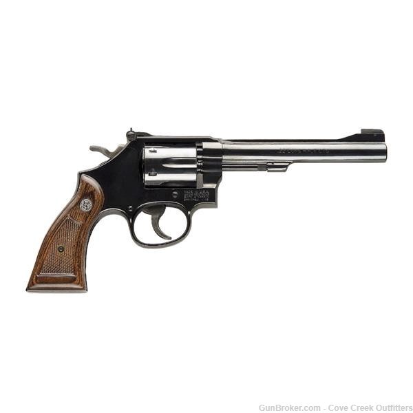 Smith & Wesson Model 17 Masterpiece 22LR 6" M17 150477 FREE 2-DAY Shipping-img-0