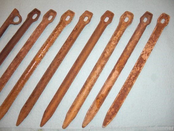 German WWII Steel Tent Stakes - QTY=10-img-5