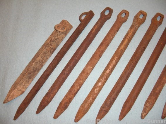 German WWII Steel Tent Stakes - QTY=10-img-1