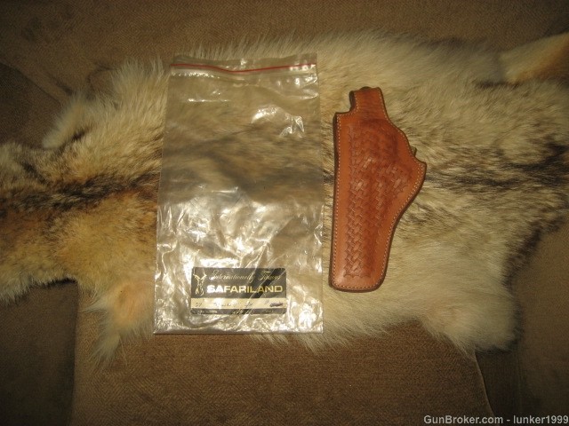 BRAND NEW L/H SUEDE LINED SAFARILAND HOLSTER S & W N-FRAME 4" !-img-0