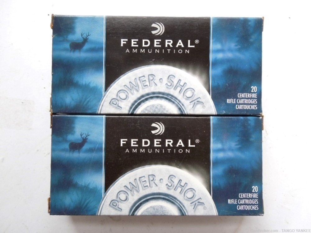 Federal 243 Win Power Shok 100 Gr SP Ammo 40 Rounds REDUCED-img-0