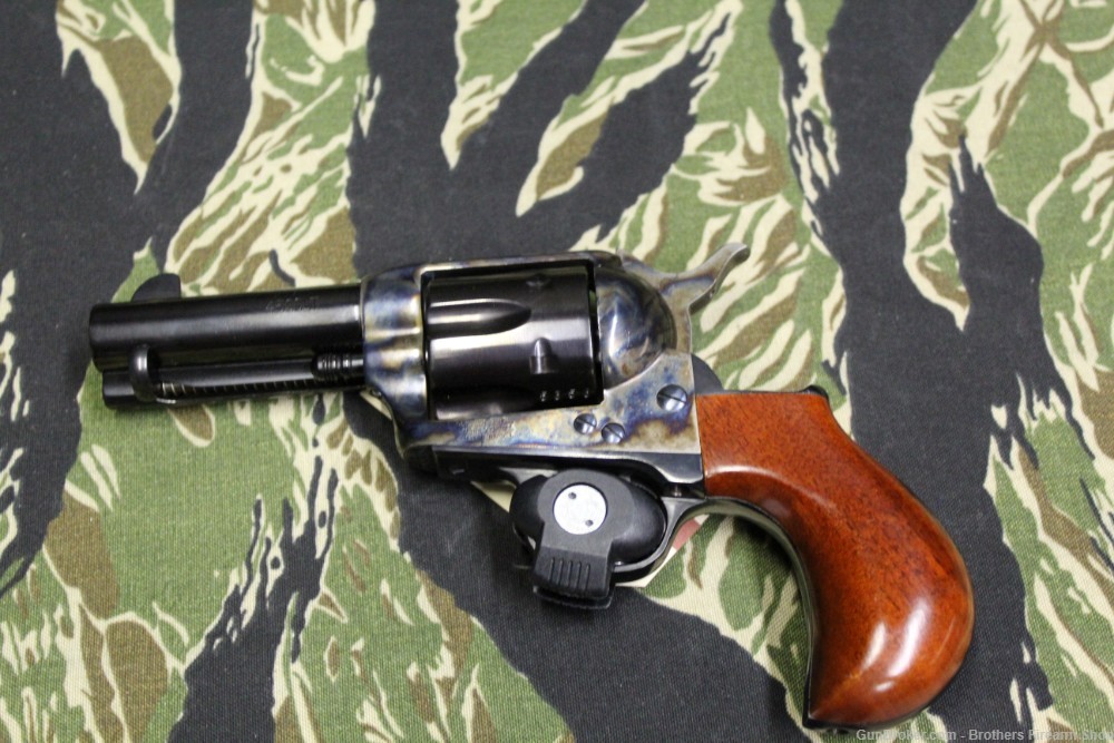 Uberti Single Action Army 45 Colt Case Hardened Wood Grip-img-2