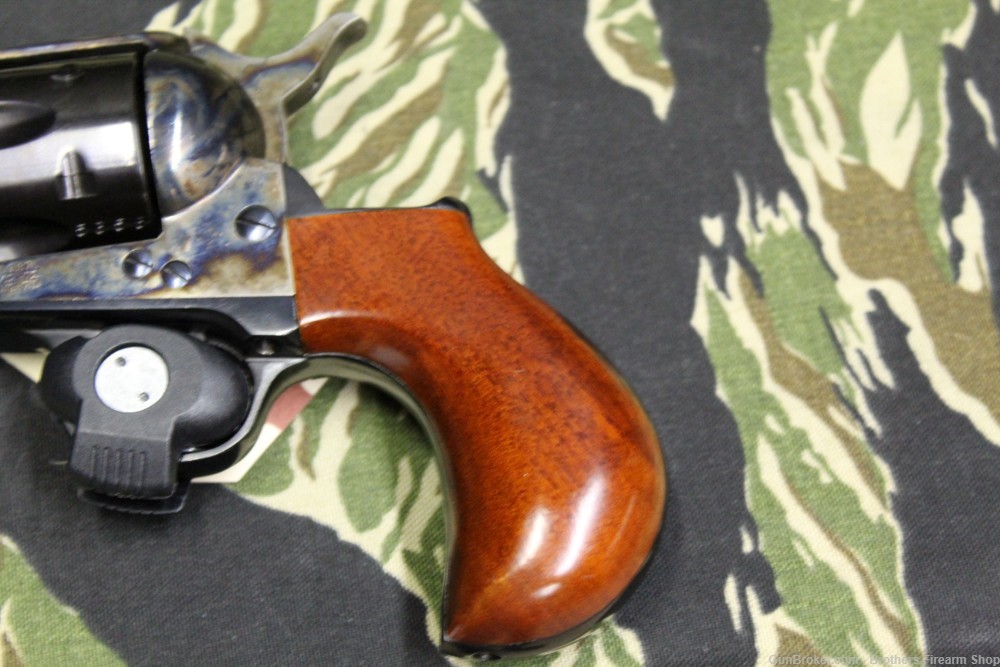 Uberti Single Action Army 45 Colt Case Hardened Wood Grip-img-3