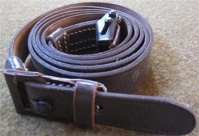 WWII GERMAN G43 G41 K43 RIFLE CARRY SLING-LEATHER-img-0