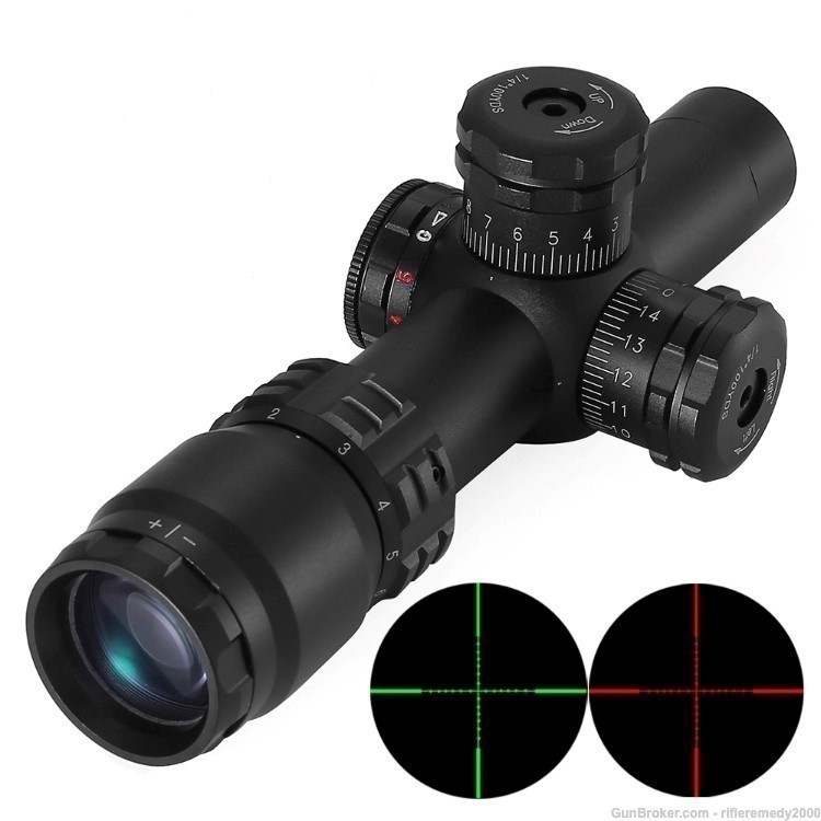 2-8x20 LPVO Scope Illuminated Rifle Scope Optic Sight LPVO Optic Sights-img-0