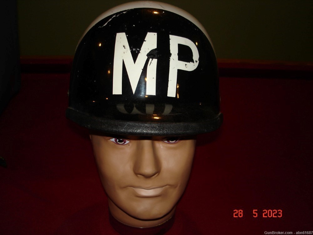 1970's to 1980's 571st MP Co Military Police motorcycle helmet-img-0