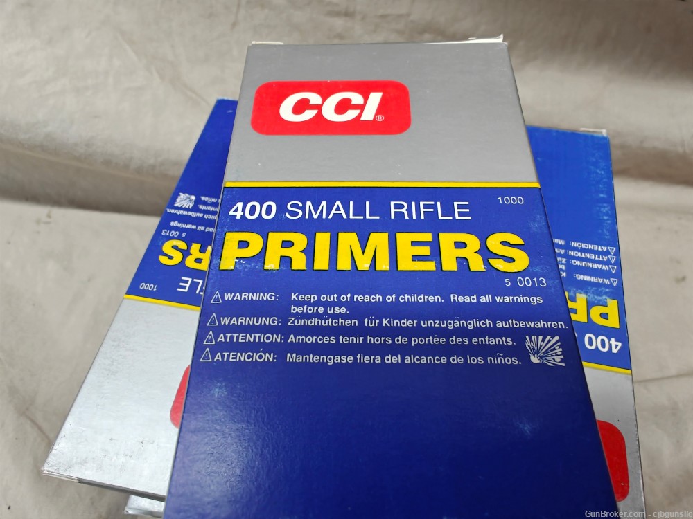 CCI 400 Small Rifle Primers 5000ct - Reloading Primers at GunBroker.com ...