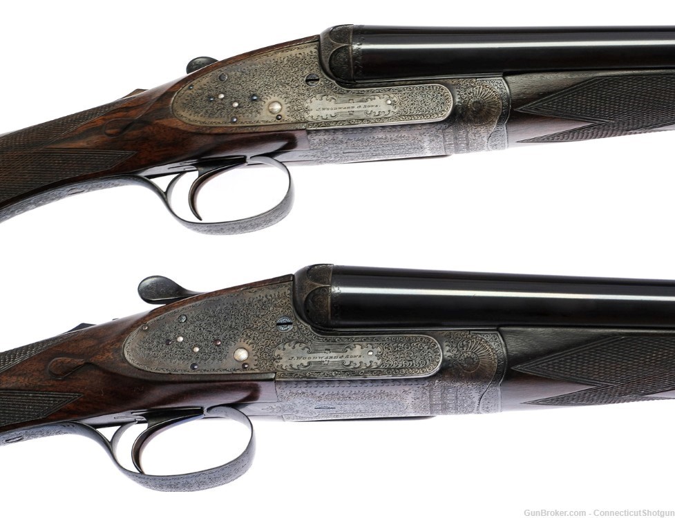 Woodward & Sons - SxS, Sidelock Ejector, Single Trigger, Matched Pair, 12ga-img-1