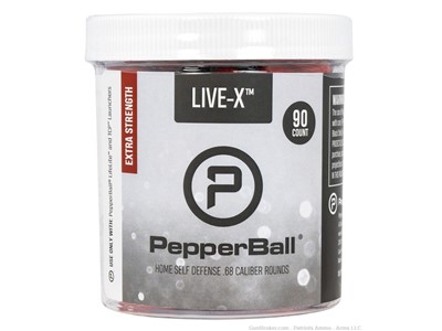 Live-X Pepperballs Pava .09 oz 90 Rds