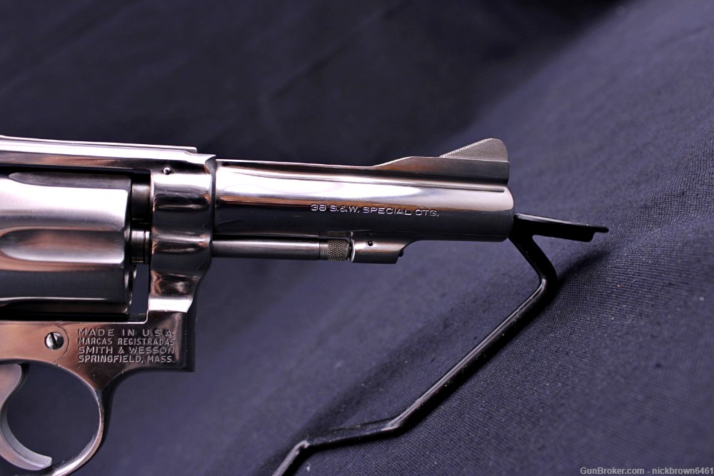 1973-1974 SMITH & WESSON MODEL 67 NO DASH 38 SPECIAL 4" BBL NICKEL FINISH -img-13