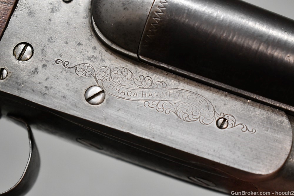 Antique Ithaca Crass SxS Boxlock Shotgun 12 G 1895 READ-img-38