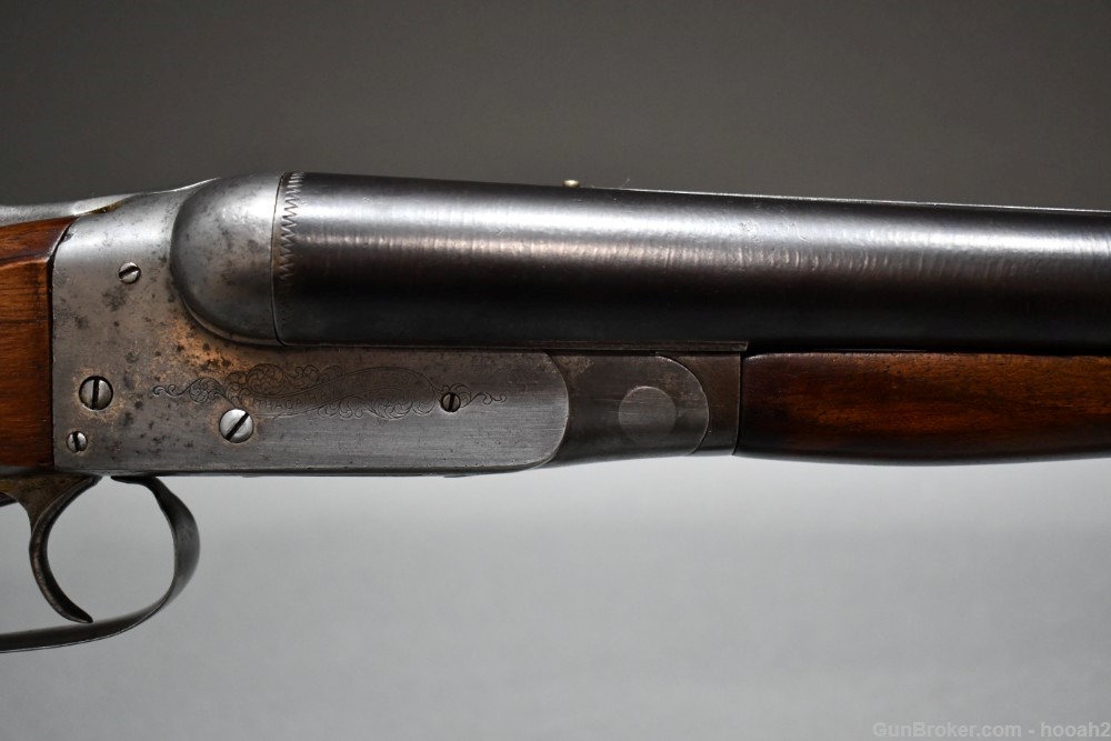 Antique Ithaca Crass SxS Boxlock Shotgun 12 G 1895 READ-img-4