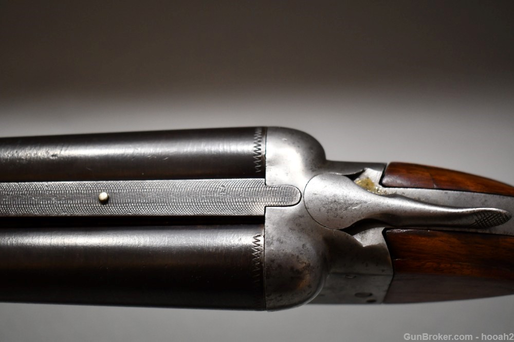 Antique Ithaca Crass SxS Boxlock Shotgun 12 G 1895 READ-img-18
