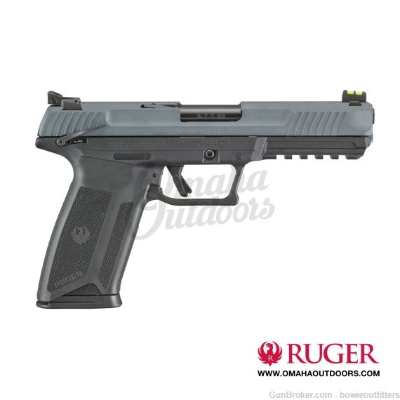 Ruger 57 Cobalt Kinetic Slate Blue 5.7mm x 28mm Pistol - Blue/Black, 4.9" B-img-0