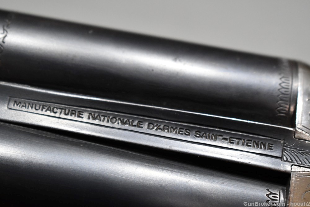 French MAS SxS Boxlock Shotgun 2 9/16" 16 G Engraved-img-34