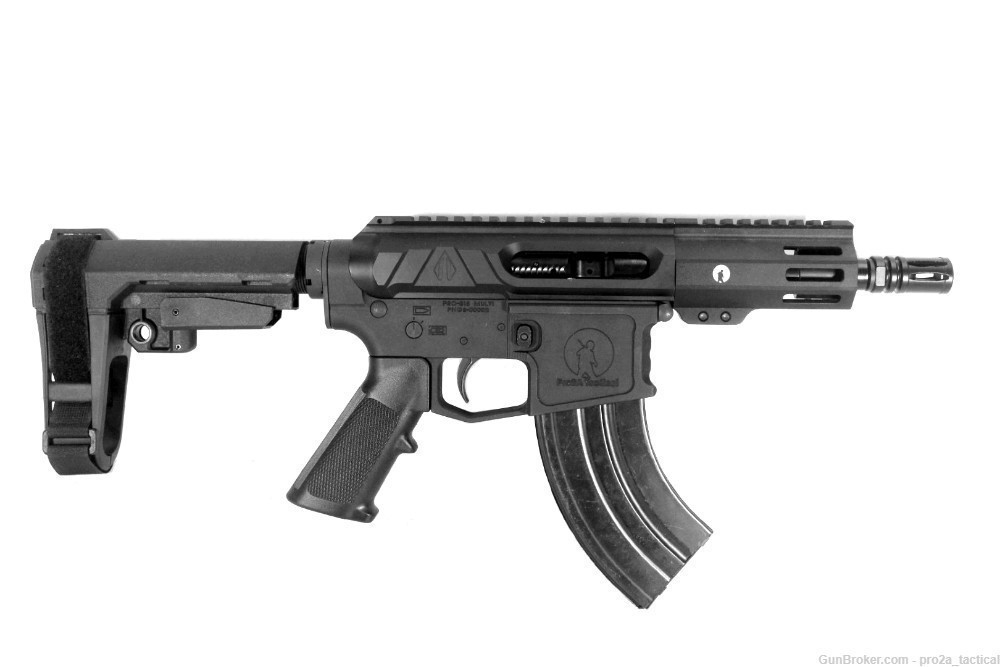 PRO2A VALIANT 5 inch AR-15 7.62x39 Side Charging Pistol Suppressor Ready -img-0