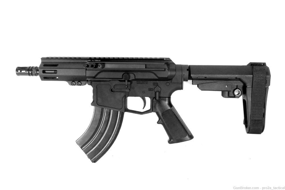 PRO2A VALIANT 5 inch AR-15 7.62x39 Side Charging Pistol Suppressor Ready -img-1