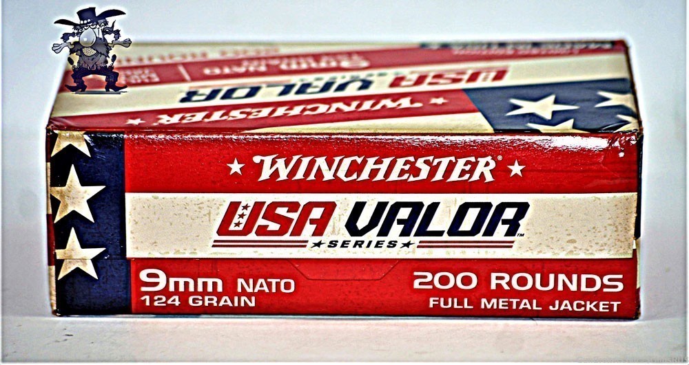 USA VALOR SERIES Winchester 9mm 124 Grain FMJ 9 MM 200 Round Pak-img-4