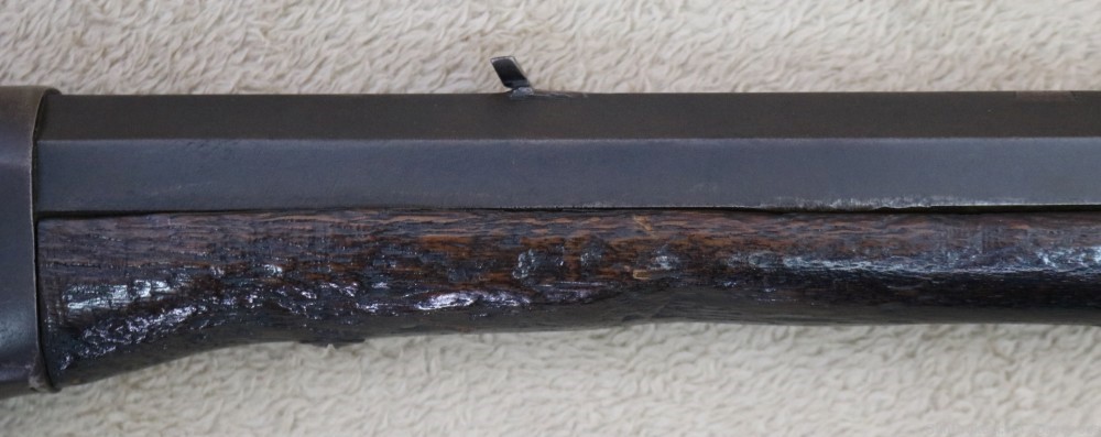 Unusual Spencer Heavy octagon Barreled sporting rifle 45 cal buffalo gun-img-4
