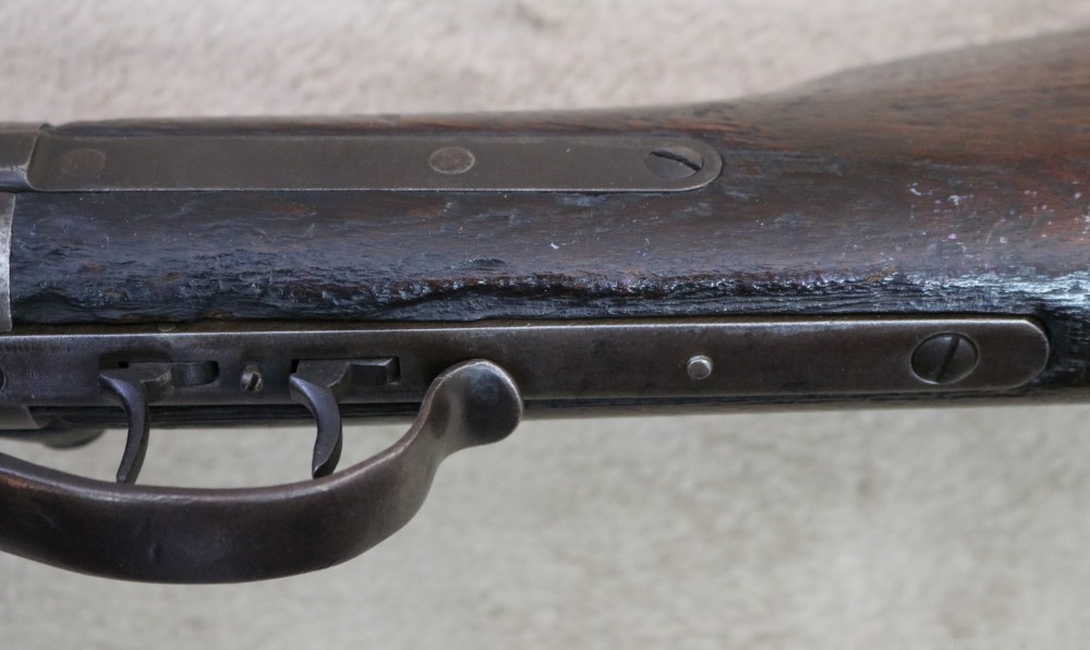Unusual Spencer Heavy octagon Barreled sporting rifle 45 cal buffalo gun-img-30
