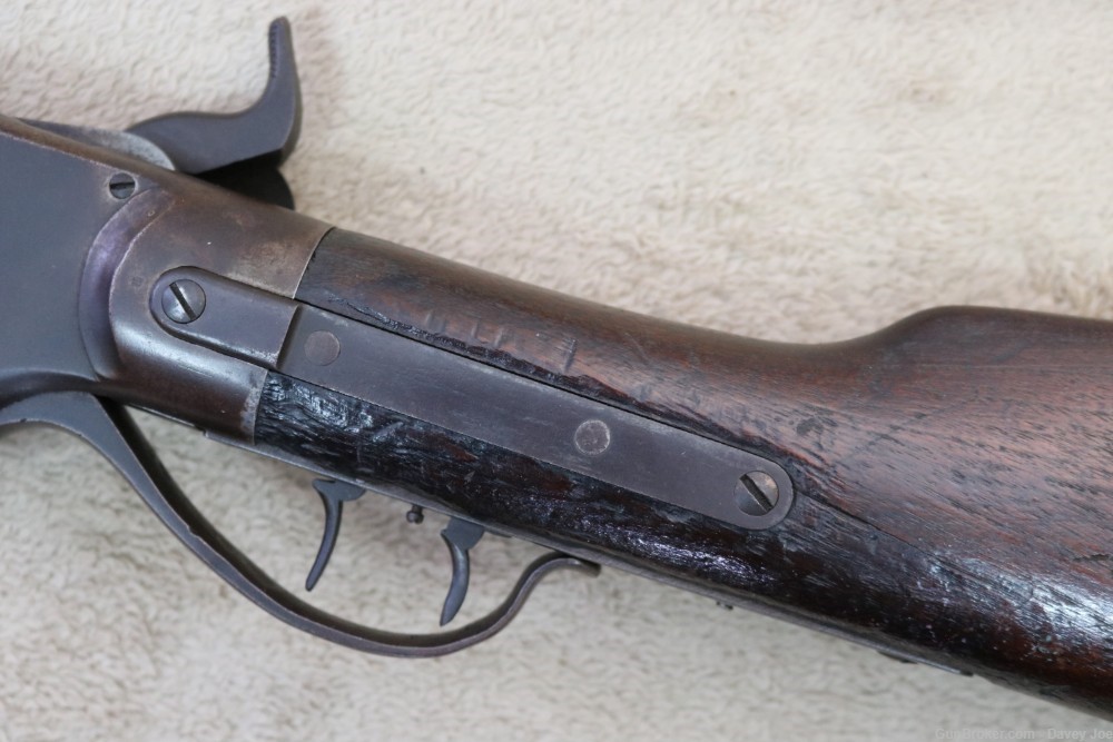 Unusual Spencer Heavy octagon Barreled sporting rifle 45 cal buffalo gun-img-16