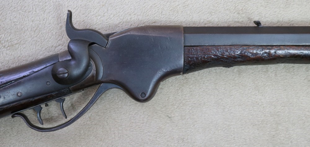 Unusual Spencer Heavy octagon Barreled sporting rifle 45 cal buffalo gun-img-8