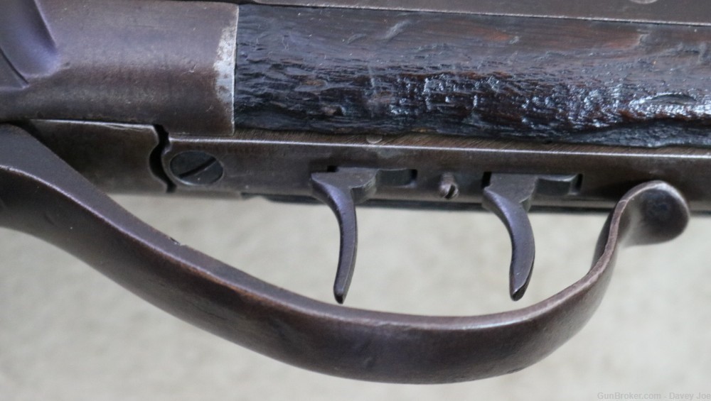Unusual Spencer Heavy octagon Barreled sporting rifle 45 cal buffalo gun-img-31