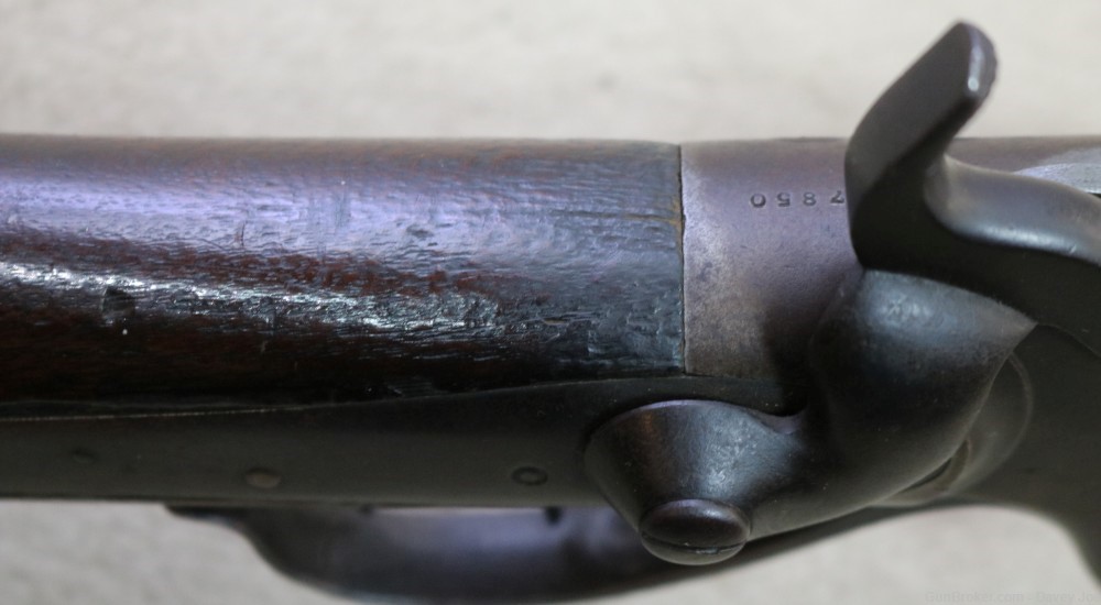 Unusual Spencer Heavy octagon Barreled sporting rifle 45 cal buffalo gun-img-9