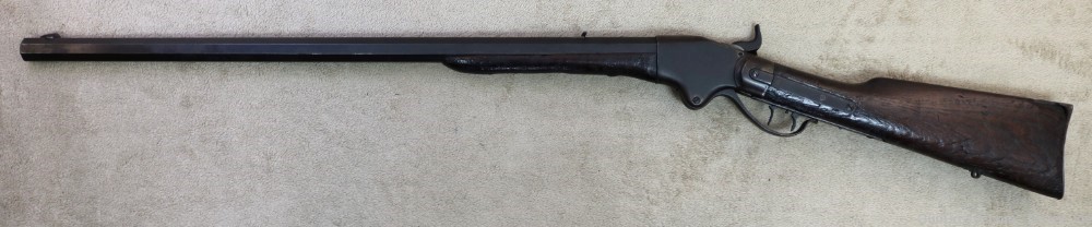 Unusual Spencer Heavy octagon Barreled sporting rifle 45 cal buffalo gun-img-14