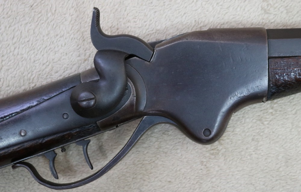 Unusual Spencer Heavy octagon Barreled sporting rifle 45 cal buffalo gun-img-3