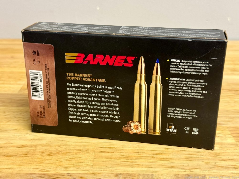 Barnes, VOR-TX, 300 Rem Ultra Mag, 165Gr, Tipped Triple Shock X, 20Rds-img-2