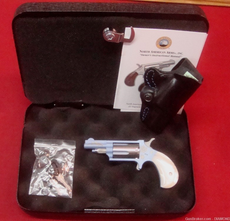 Talo NAA Winter Snowflake 22 Magnum Derringer w/ Holster $399-img-2