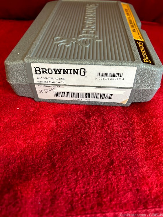  Browning BDA Nickel 380 Unfired -img-2