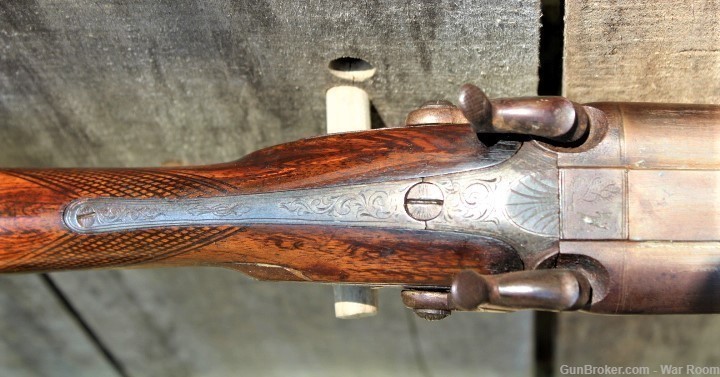 Civil War Period Double Barrel Shotgun by Van Wart & Son-img-9