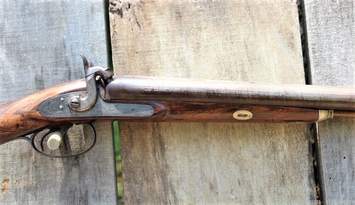 Civil War Period Double Barrel Shotgun by Van Wart & Son-img-3