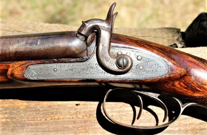 Civil War Period Double Barrel Shotgun by Van Wart & Son-img-11