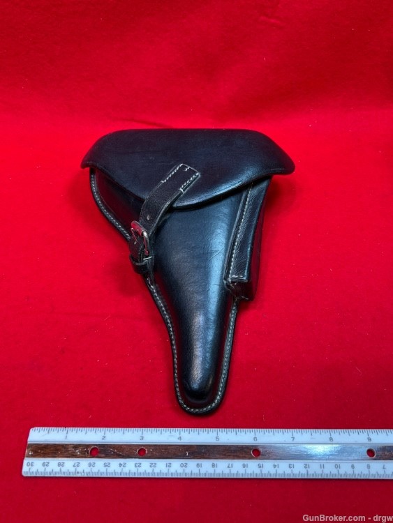 P38 HARD SHELL HOLSTER REPRODUCTION- BLACK LEATHER-img-8