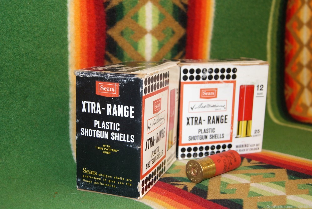 Vintage Sears Ted WIlliams 12 ga Xtra Range ammo x2 boxes-img-2