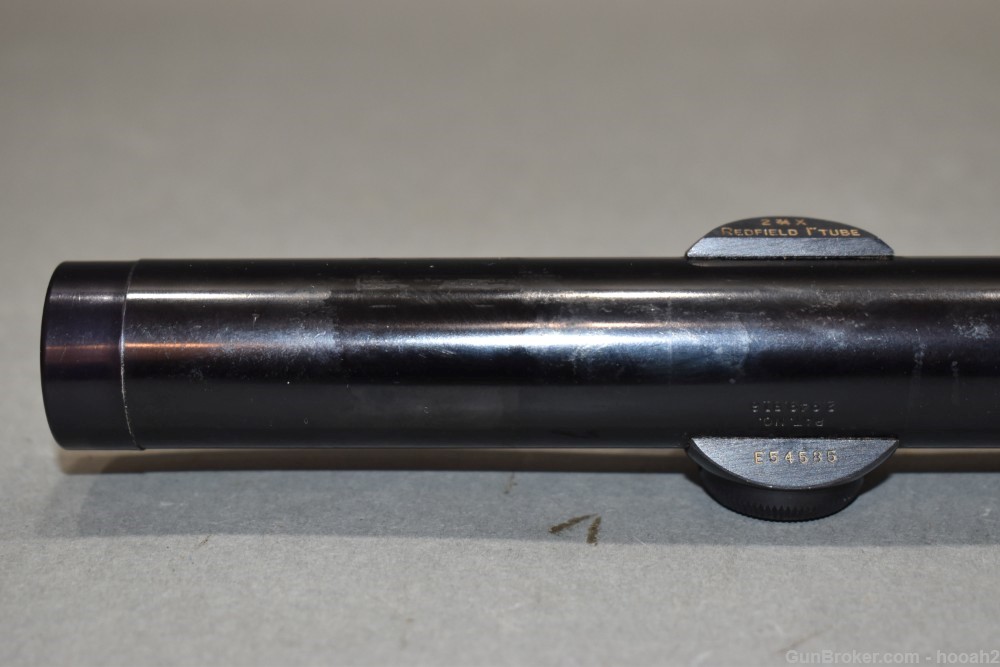 Scarce Redfield 2 3/4X 1" Rifle Scope Fixed Power Crosshair Peep Reticle-img-7
