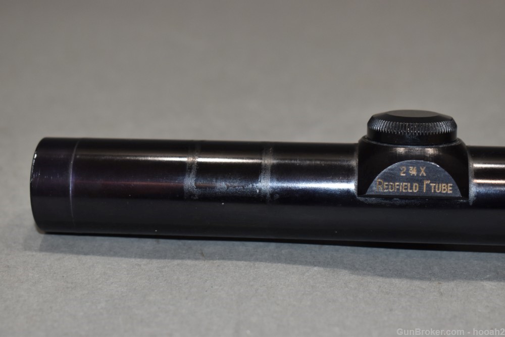 Scarce Redfield 2 3/4X 1" Rifle Scope Fixed Power Crosshair Peep Reticle-img-1