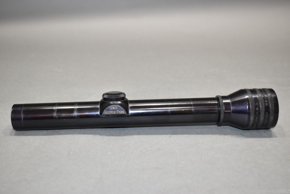 Scarce Redfield 2 3/4X 1" Rifle Scope Fixed Power Crosshair Peep Reticle-img-0